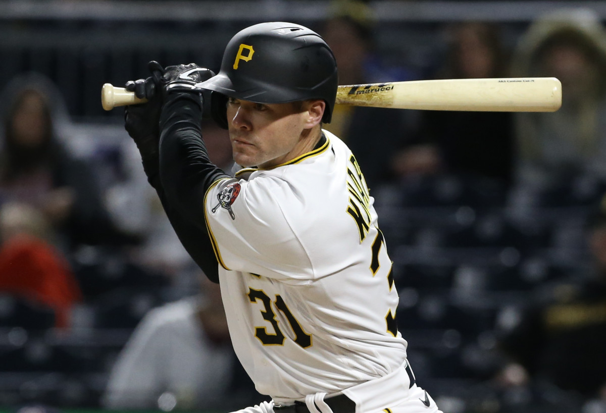 SF Giants catcher Andrew Knapp during his time with the Pirates. (2022)